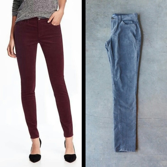 old navy rockstar velvet pants